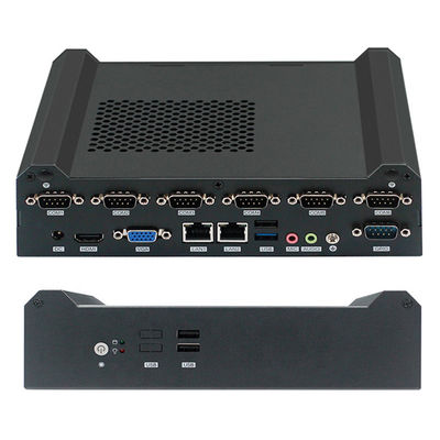 Intel® Celeron® Baytrail J1900 quad cores industry mini computer 2 LAN 6 RS232 COM