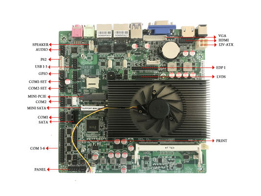Industrial Itx Motherboard dual Core i5-3337U 6 COM 2 LAN industry mainboard